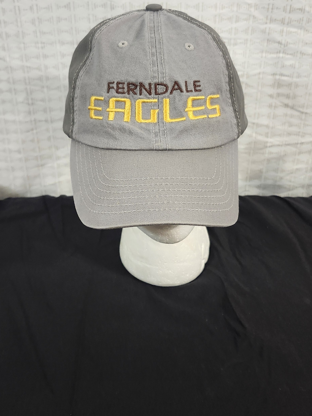 Ferndale Eagles Gray Embroidered Baseball Cap